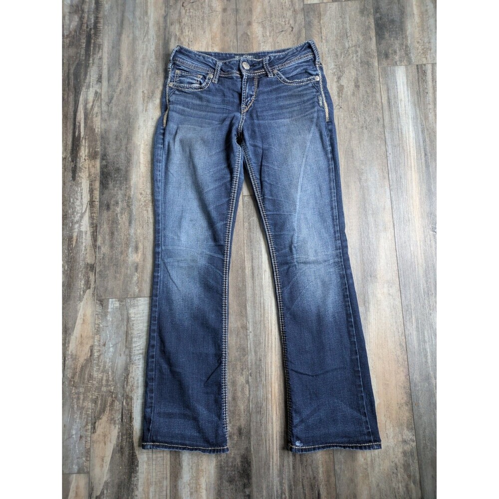 Silver Jeans SUKI MID slim BOOT Women's 28X30 28 X 30 Medium Wash Y2K